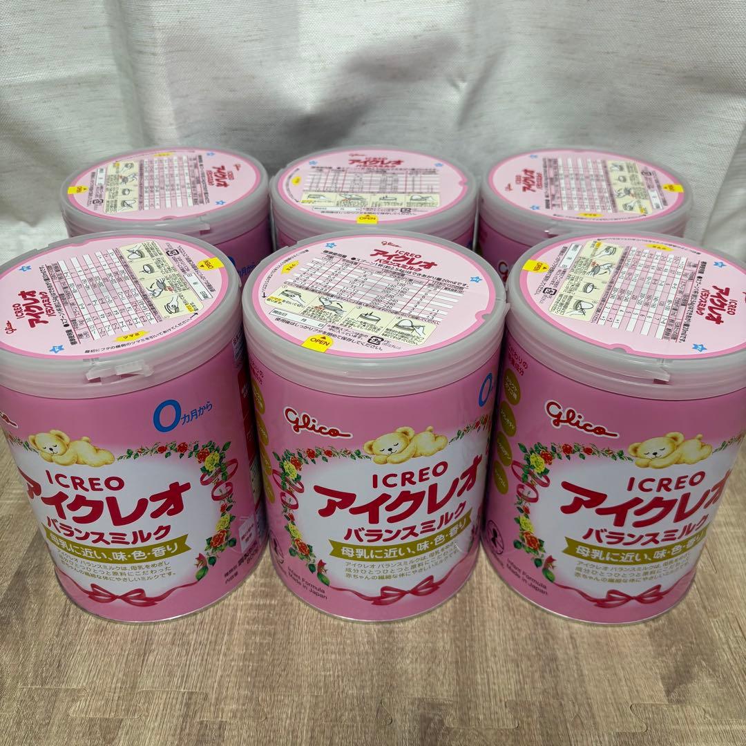 グリコ アイクレオ バランスミルク 800g 6缶セット