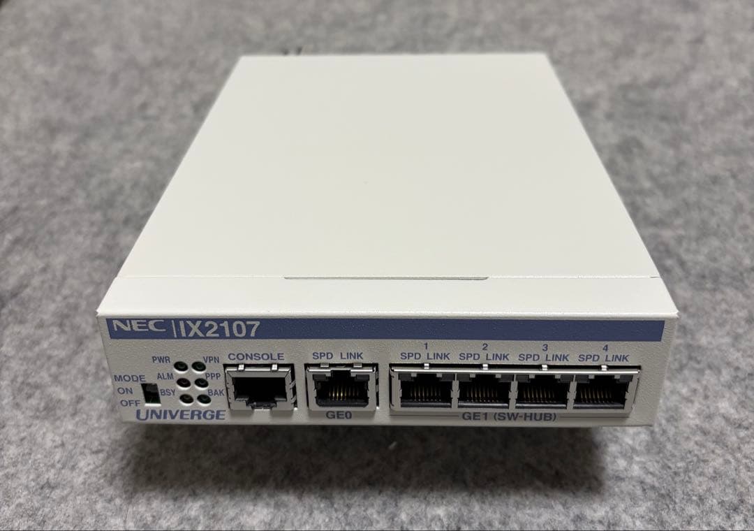 NEC IX2107 有線LANルーター 5ポート