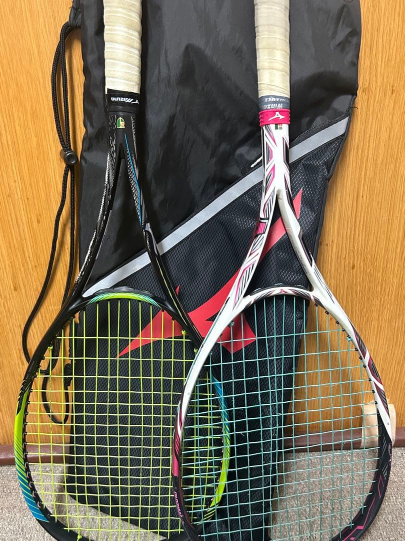 軟式テニスラケット 2本セット ケース付き
