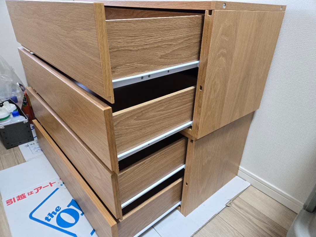 無印良品　ステンレスユニットシェルフ用・引き出しボックス