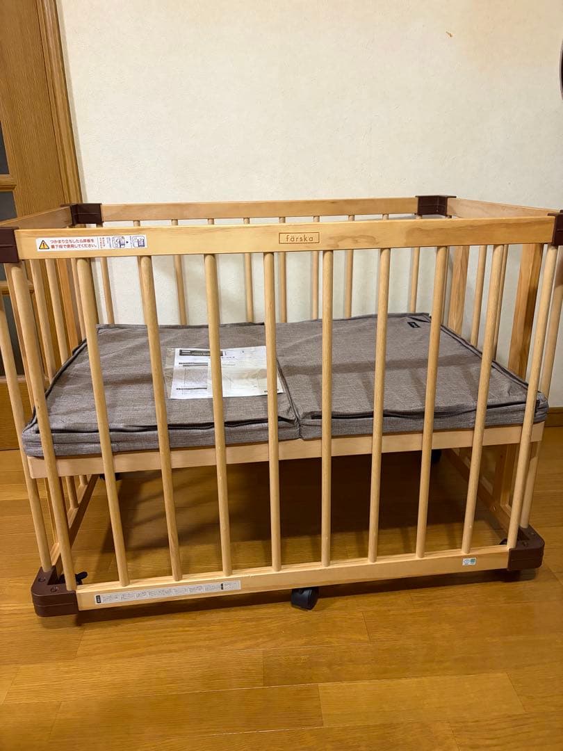 【美品】ファルスカ　ミニジョイントベッド　ネオ　工具不要　マットレス付