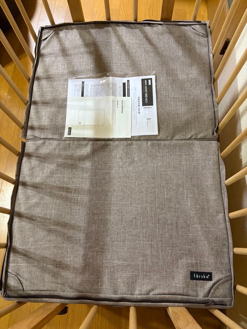 【美品】ファルスカ　ミニジョイントベッド　ネオ　工具不要　マットレス付