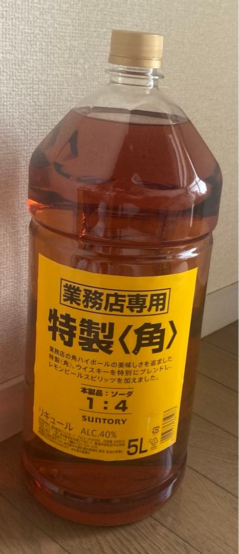 特製角ウイスキー 5L アルコール40%