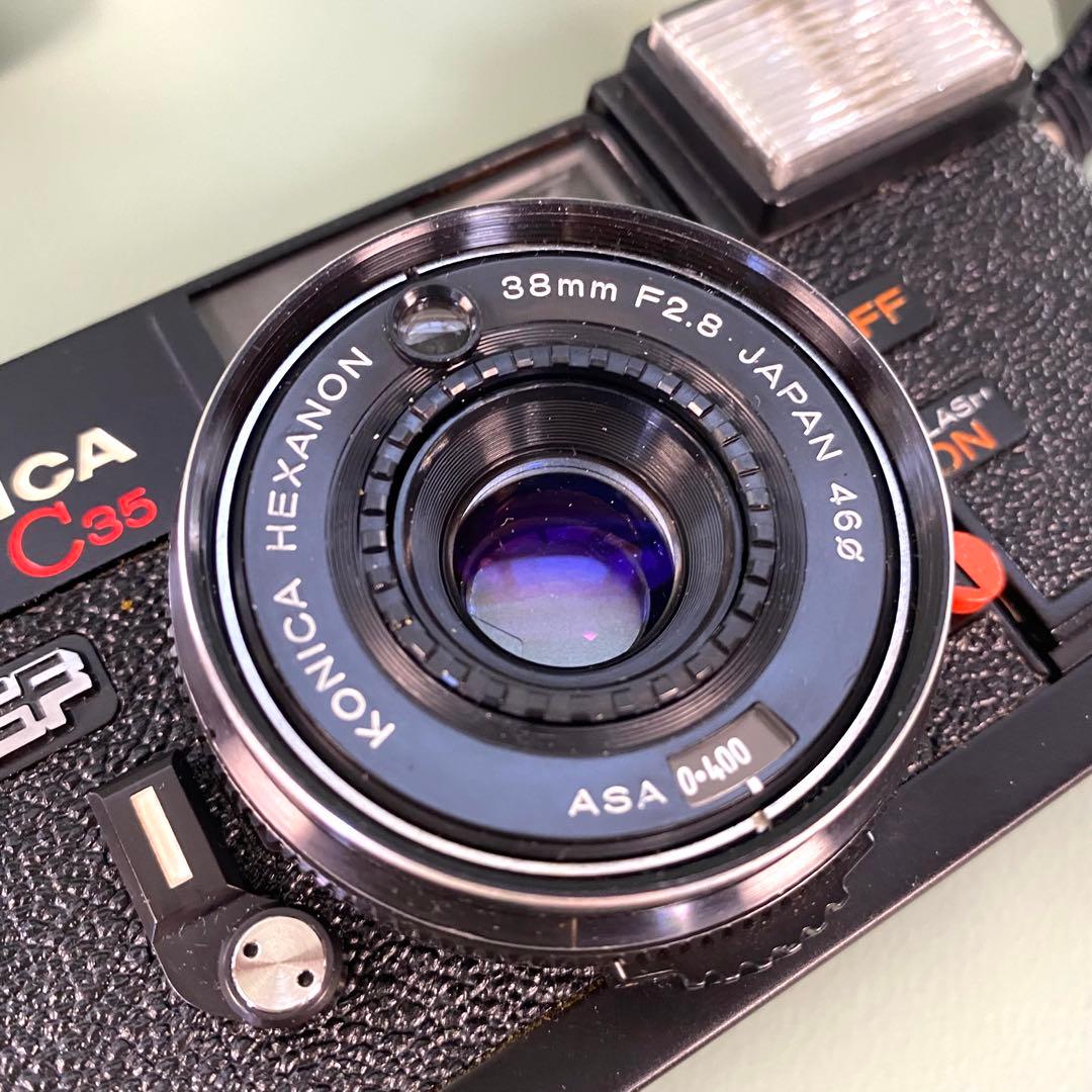 【作動保証1ヶ月】　整備済、完動品/ コニカ Konica C35 EF