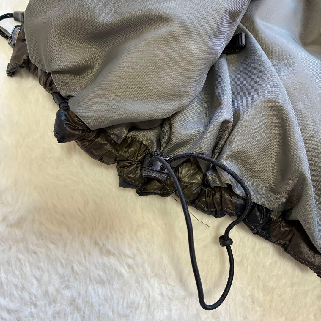 00s Columbia ダウンジャケット ドローコード 黒 XL