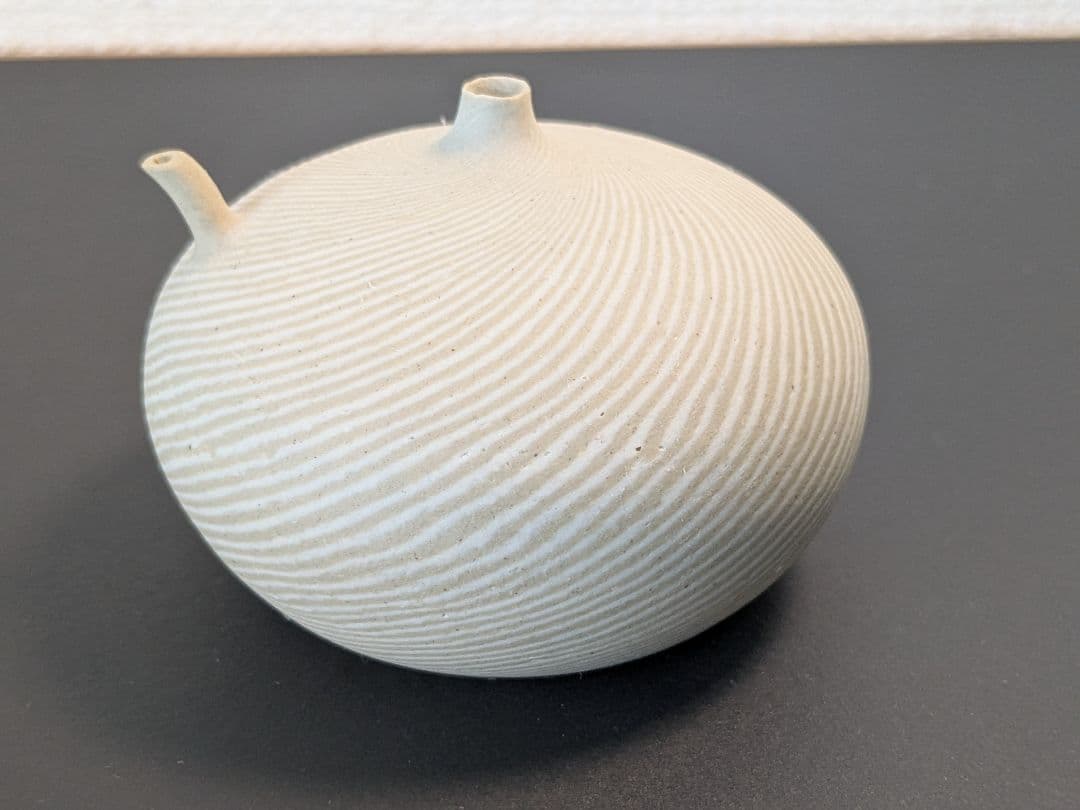 人間国宝　松井康成　練上　水滴