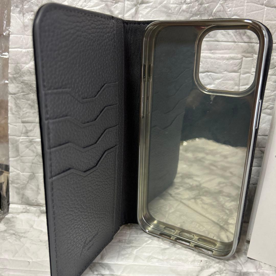 57…本革手帳型iPhone13proMax黒 Genuine Leather