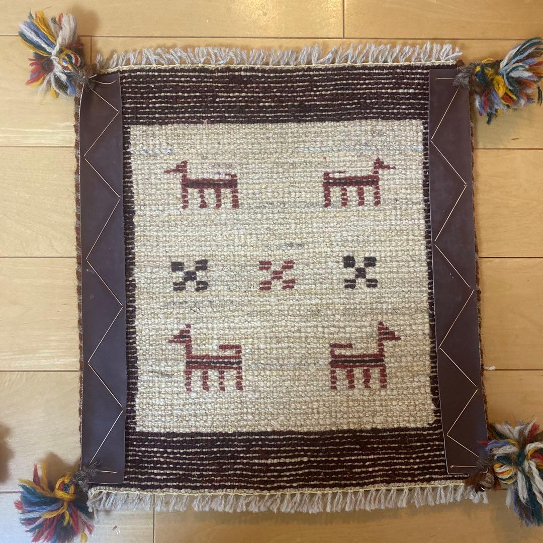 ギャッペ 絨毯 チェアマット 40×40 2枚セット