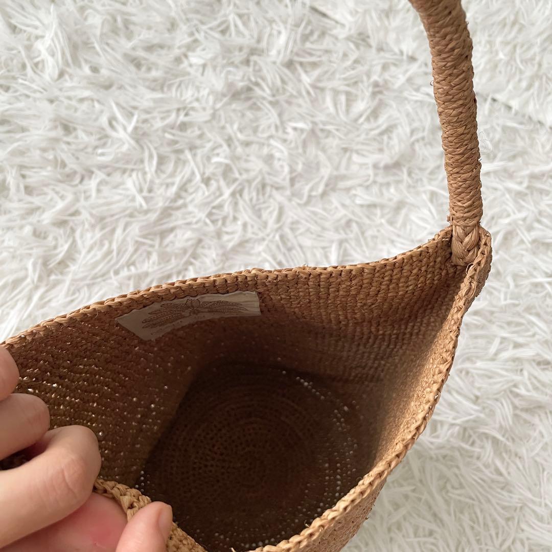MADE IN MADA バケツバッグ　ハンドバッグ　かごバッグ　天然素材