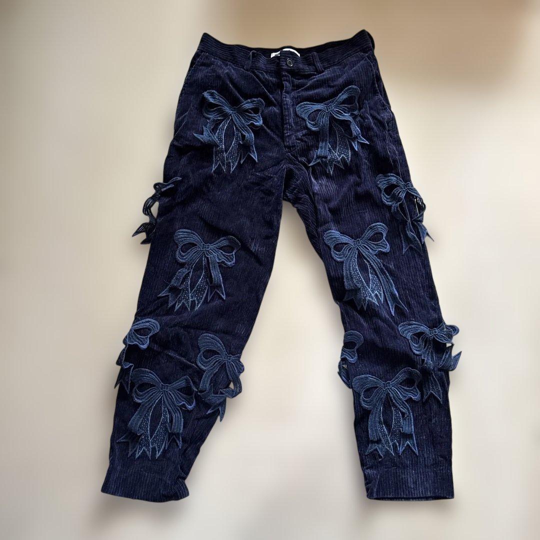 mikiosakabe / コーデュロイ リボンパンツ