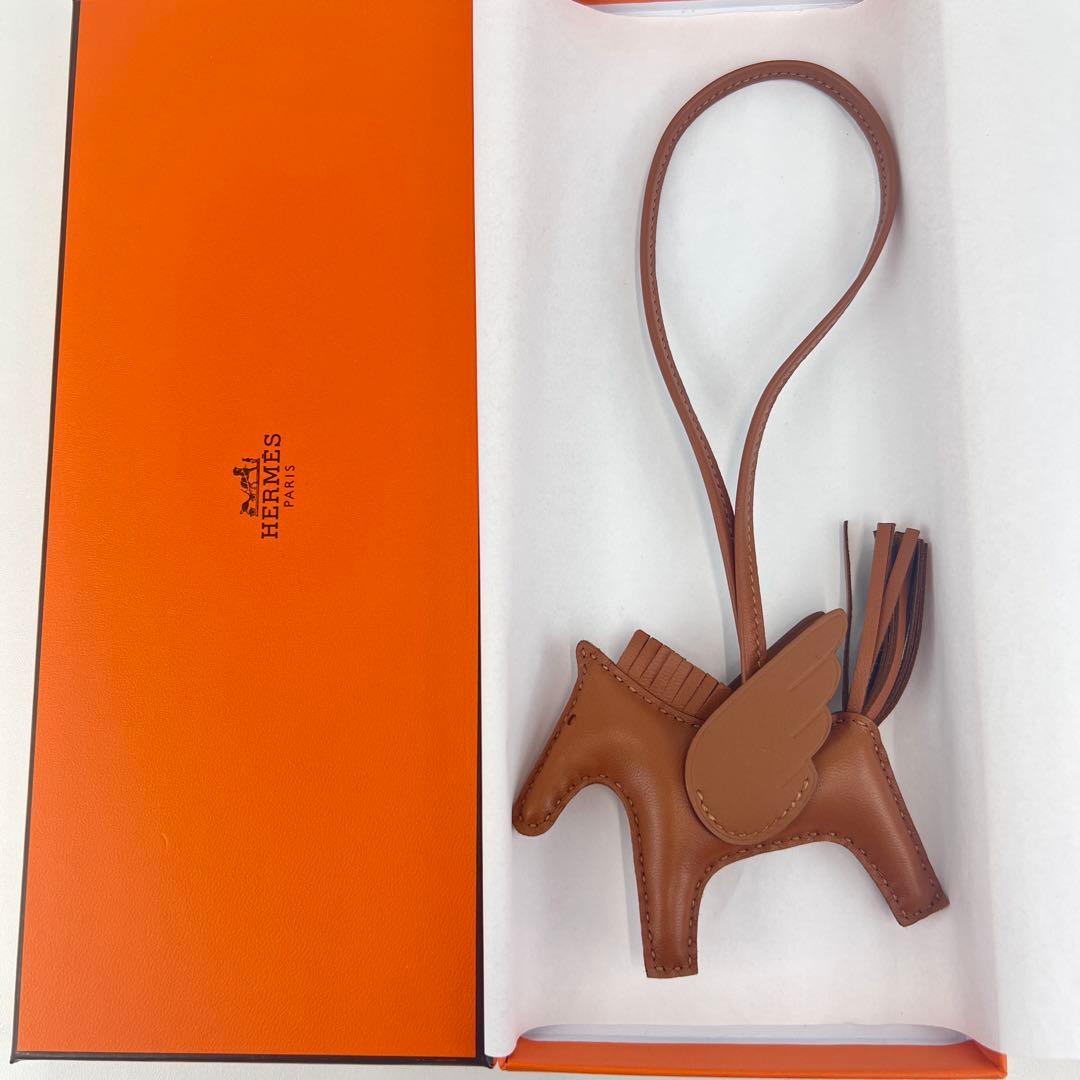 新品 HERMES エルメス ロデオ ペガサス ゴールド バッグチャーム K刻印