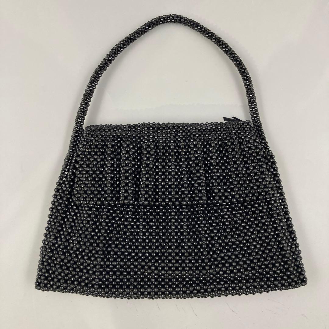 ★天然 黒珊瑚 ハンドバッグ ブラック サンゴ フォーマル