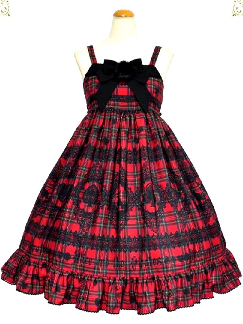 アリスアンドザパイレーツ アリスレース タータンチェックベビードール JSK