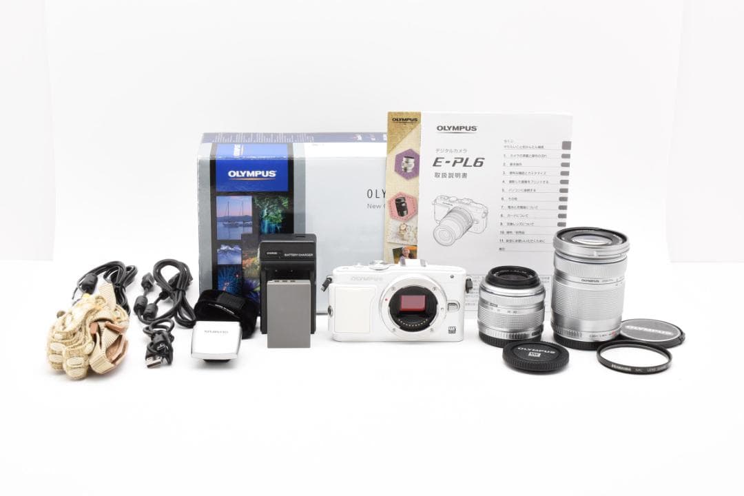 ★美品★OLYMPUS PEN Lite E-PL6 ケース SDカード付