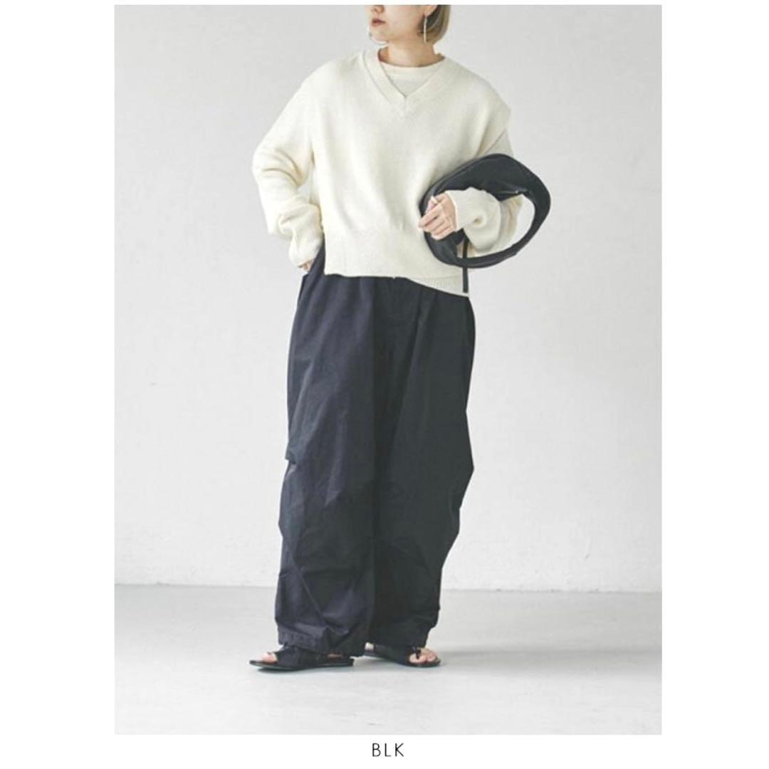 美品トゥデイフルボーイフレンドナイロンパンツ36黒　 emmiビームスボーイ