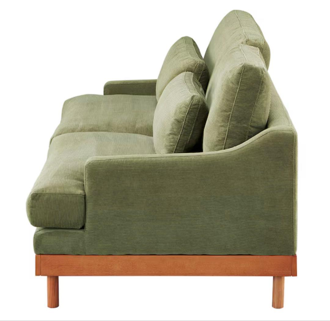 【美品】ニトリ 2人掛けソファ 布張りタイプ (LB03 GR)