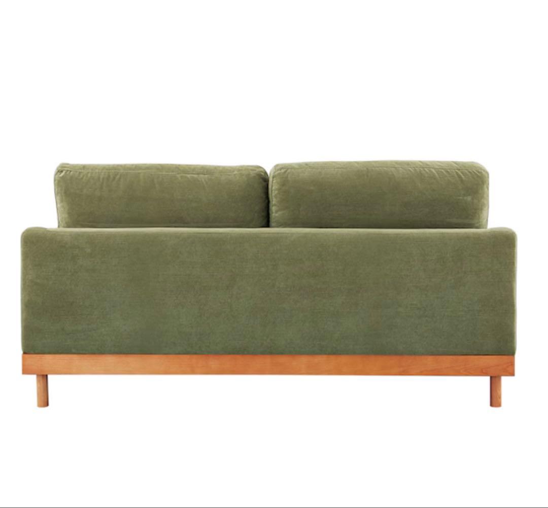 【美品】ニトリ 2人掛けソファ 布張りタイプ (LB03 GR)