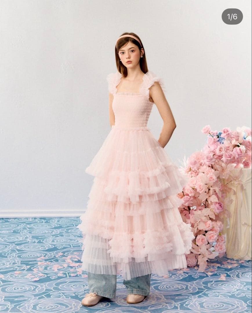 ワンピース treaturself Ballerina blooming tulle