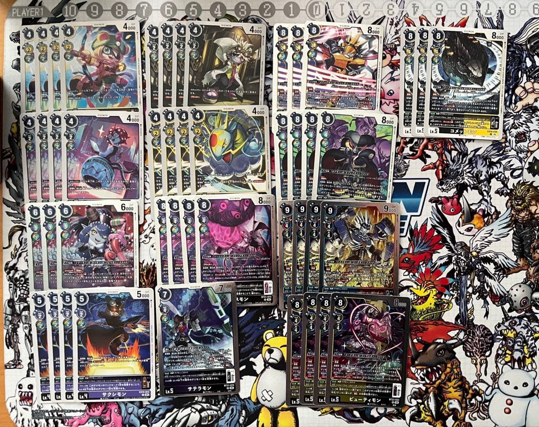 デジモンカード　アプモンデッキ　公式スリーブ付