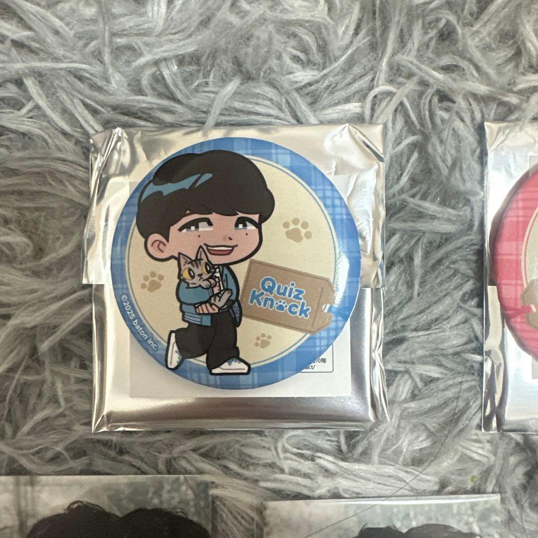 QuizKnock まねきねこ 缶バッジ　アクリルキーホルダー　東問　東言