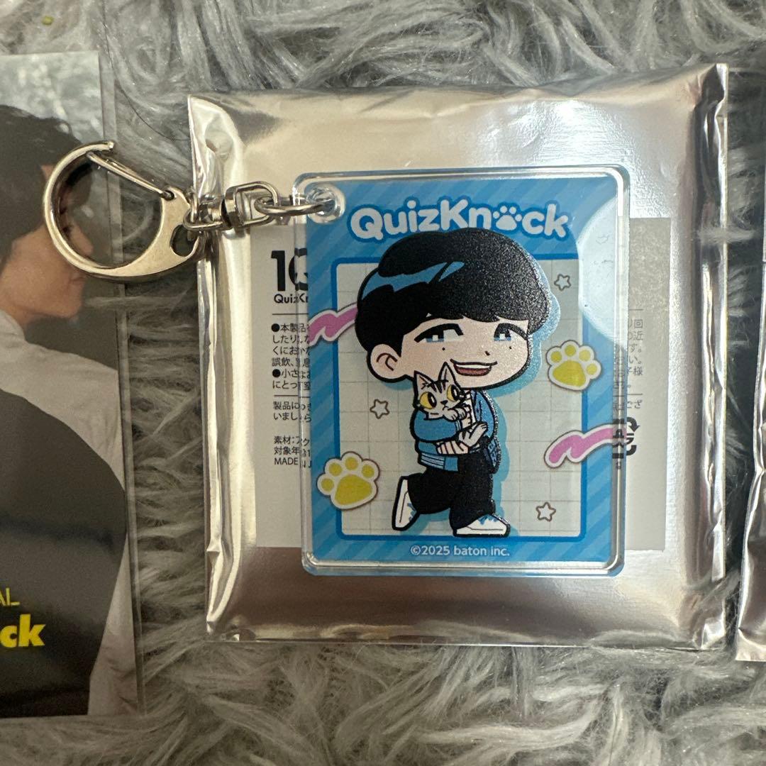 QuizKnock まねきねこ 缶バッジ　アクリルキーホルダー　東問　東言