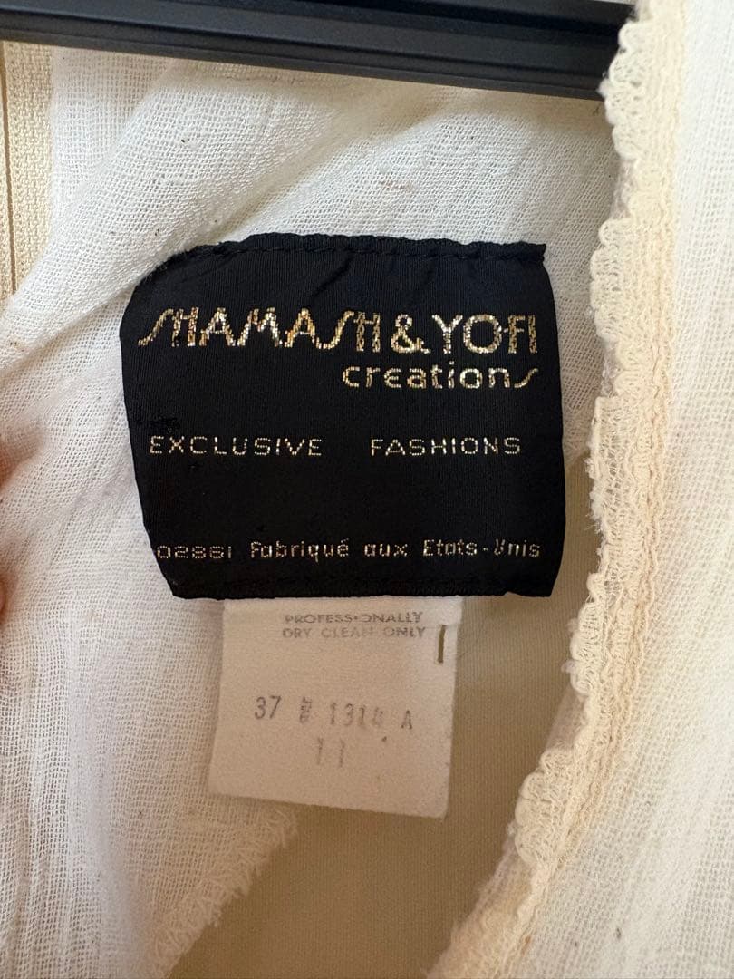 ヴィンテージ ワンピース 青 ブルー アイボリー