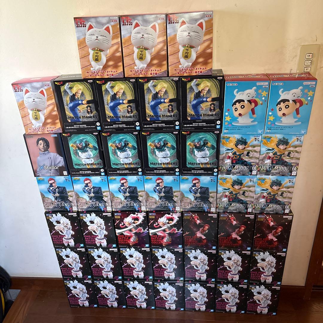 フィギュアセット　ワンピース　ドラゴンボール　僕のヒーローアカデミアなど45個