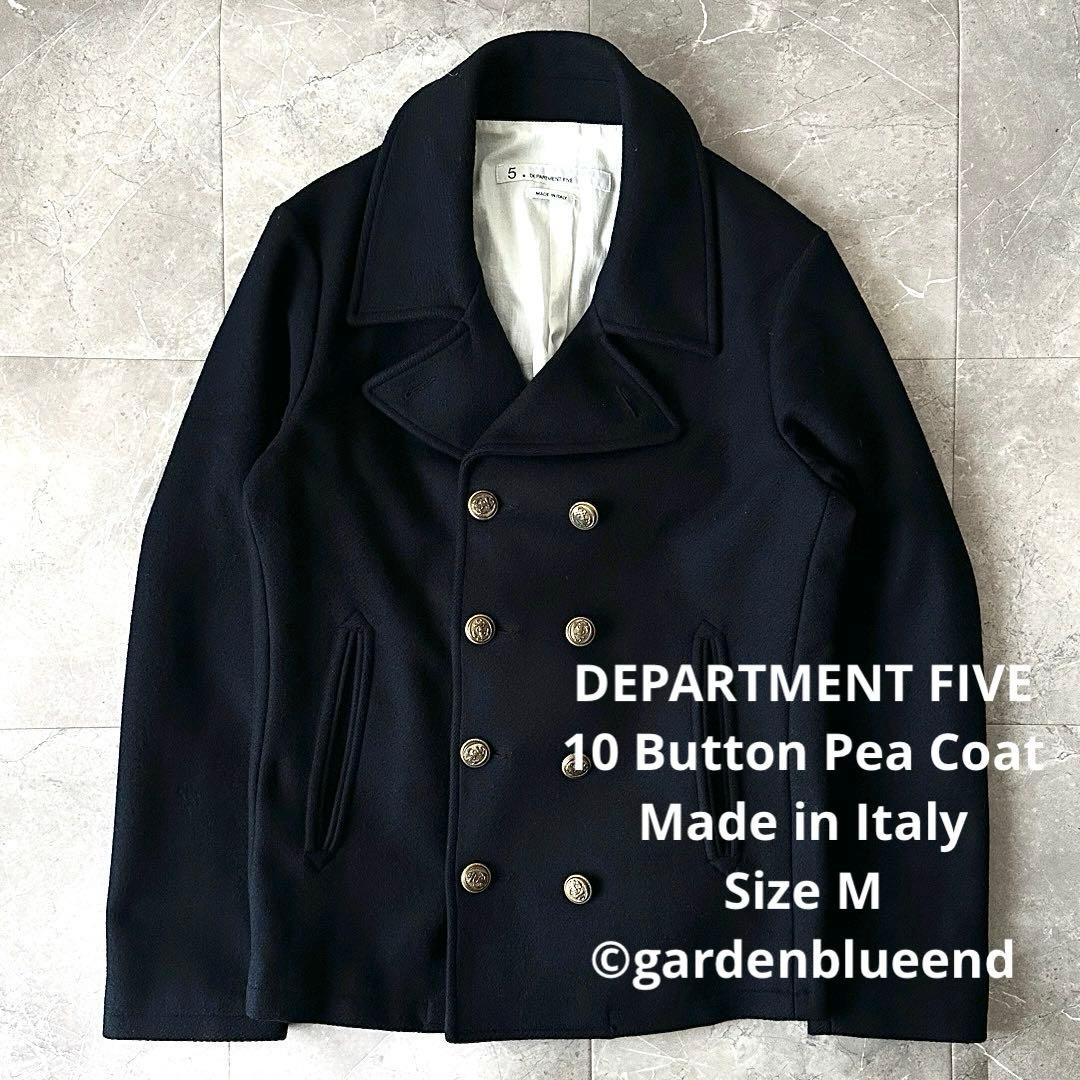 DEPARTMENT FIVE 10ボタン メルトン Pコート 金ボタン M