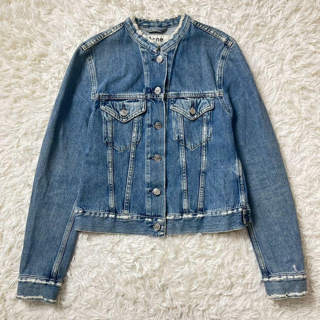 Acne Studios デニムジャケット　ノーカラー　BTSテテ着用　34
