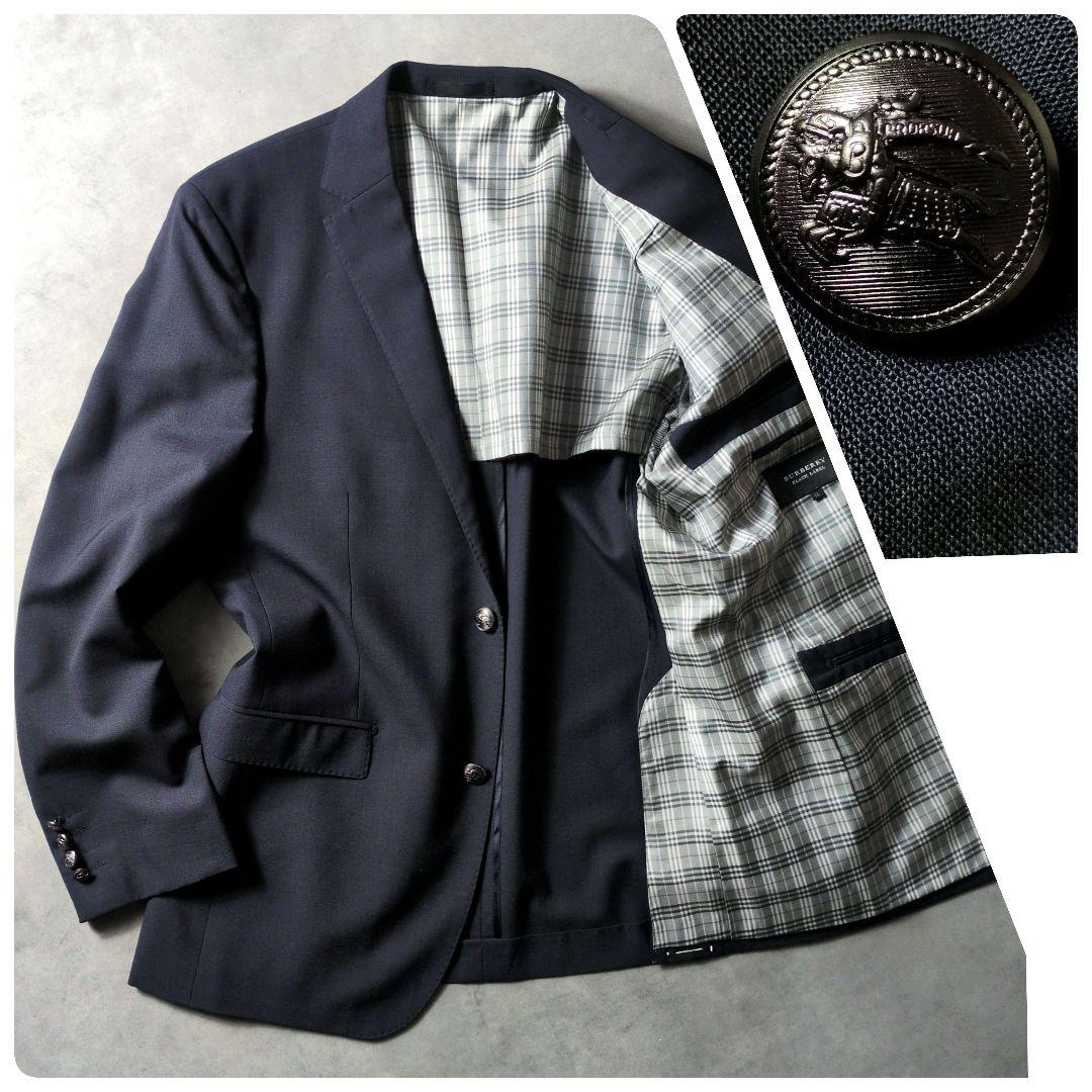 未使用✨️バーバリーブラックレーベル 銀釦 テーラードジャケット LL
