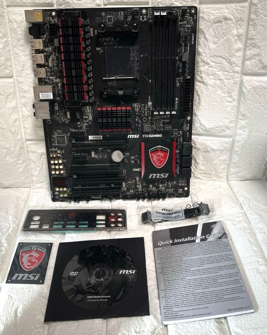 正常動作品　取説他付属品付　msi ATX マザーボード　970 GAMING