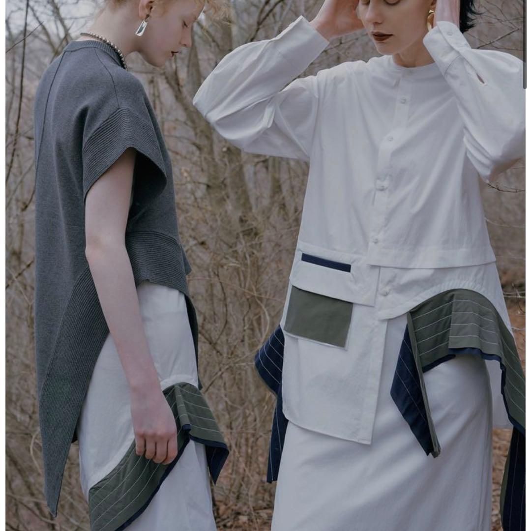 un3d LAYER PARTS レイヤーパーツシャツ 38 アンスリード