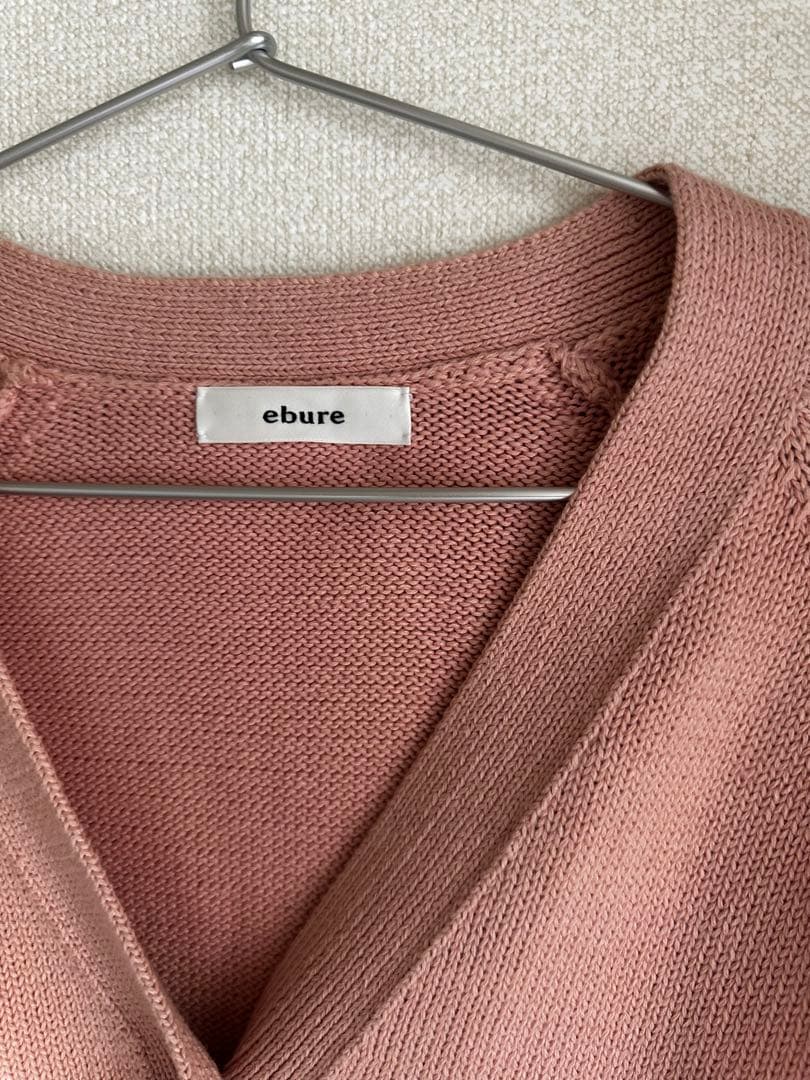 ebure エブール コットンカシミヤカーディガン