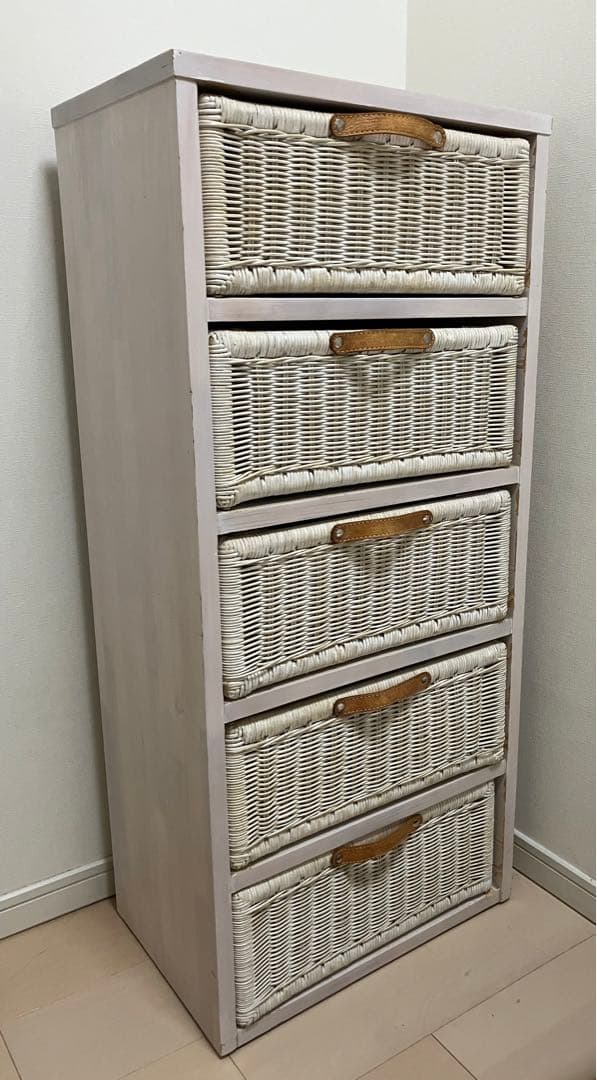チェスト　籐　ラタン　奥行30 収納家具