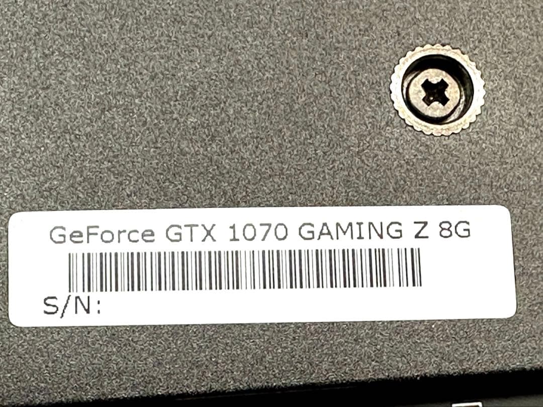 グラフィックボード・グラボ・ビデオカード MSI GeForce GTX 1070 GAMING Z 8G