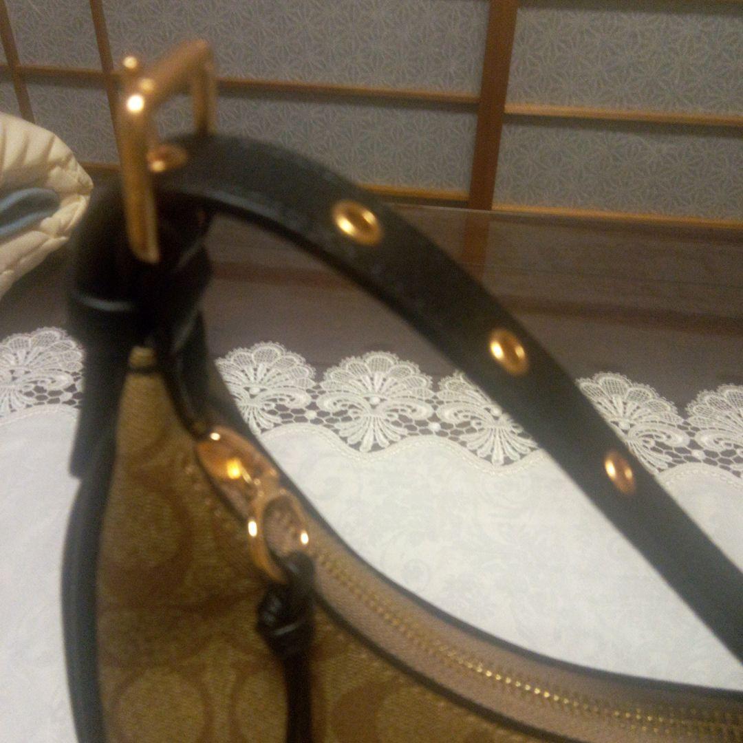 専用　COACH ハンドバッグ ブラウン ロゴパターン