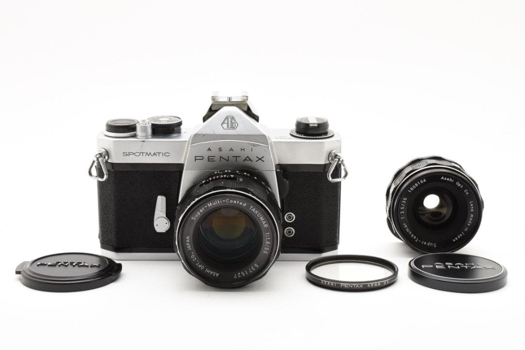 【全動作確認済】PENTAX SP + 55mm & 35mmレンズセット