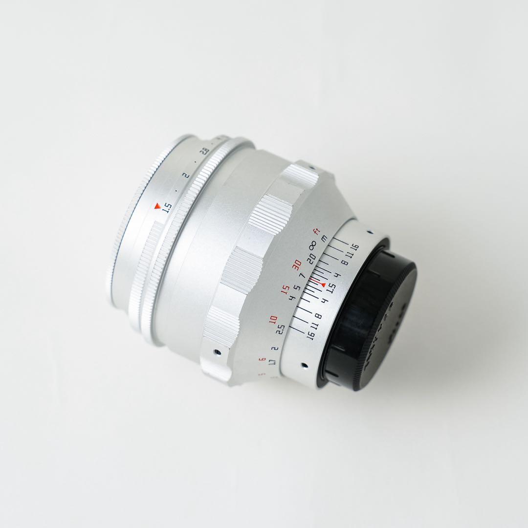 美品　TTArtisan 75mm F1.5 シルバー M42 グルグルボケ