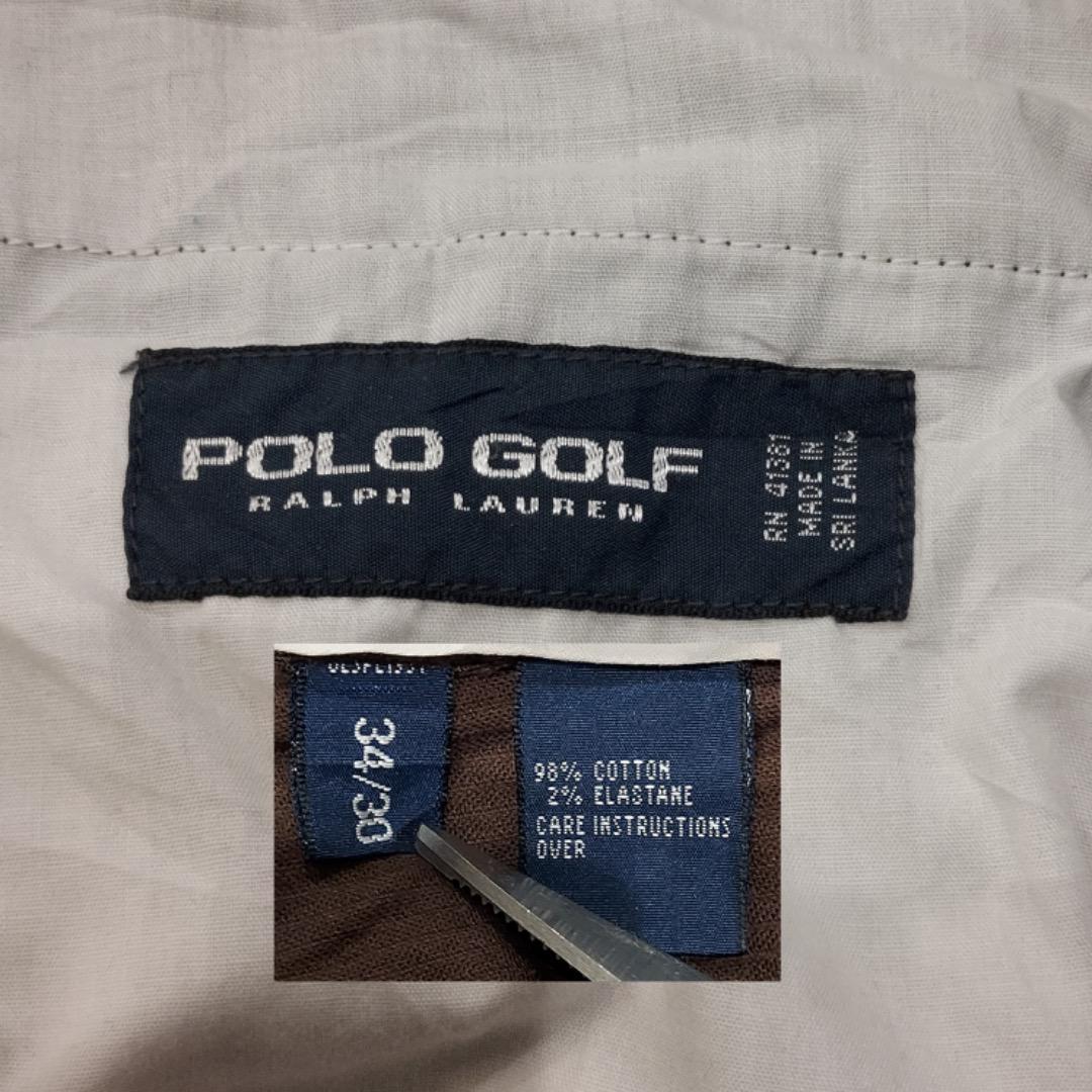 ポロゴルフ ラルフローレン ポロチノ コーデュロイボトム パンツ W34 茶色