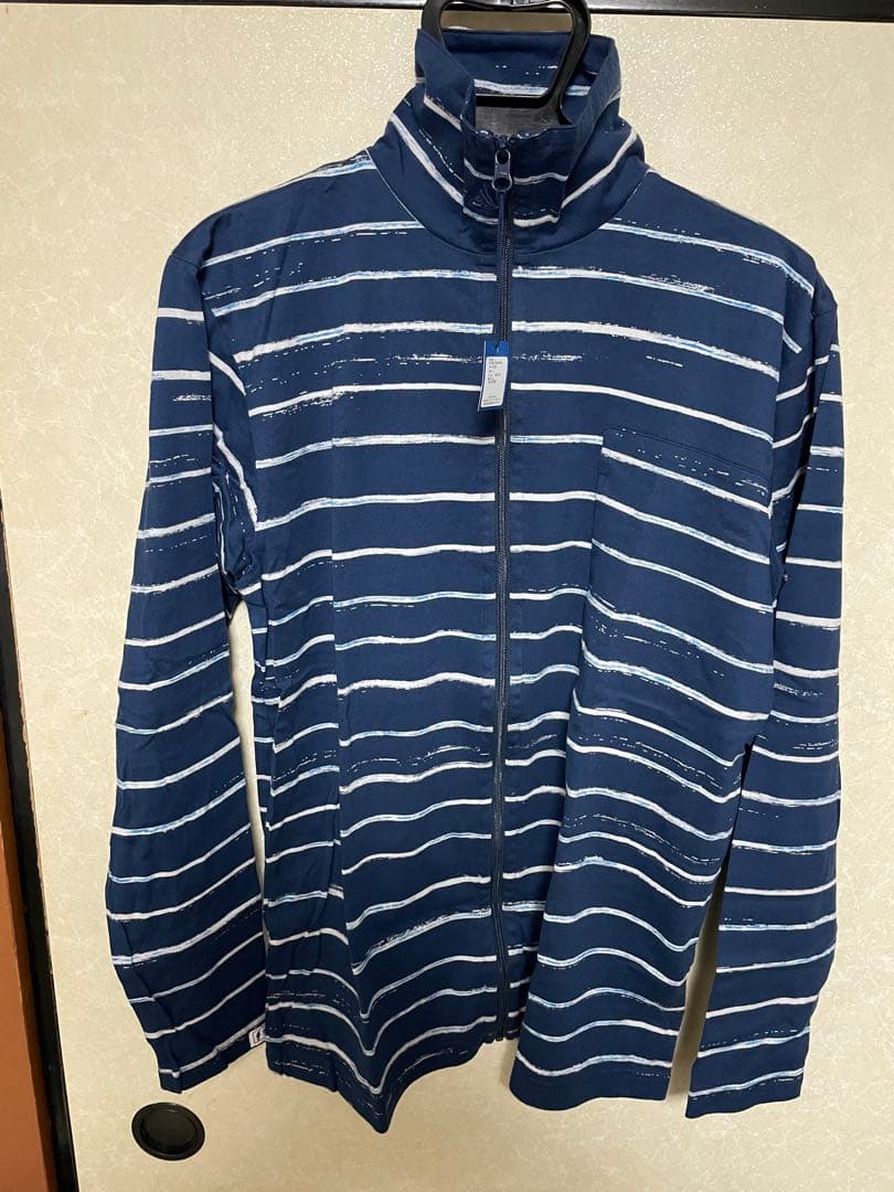 トップス porter classic BORDER ZIP UP TURTLENECK