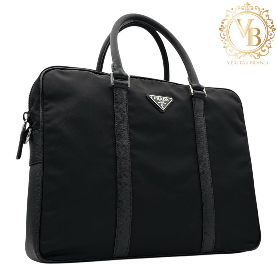【近年モデル・極美品】プラダ 2VE871 ビジネスバッグ ブリーフケース 黒