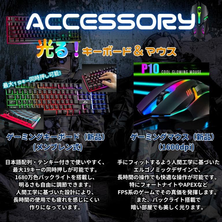 超コスパゲーミングPCフルセット core i7 GTX970　g299