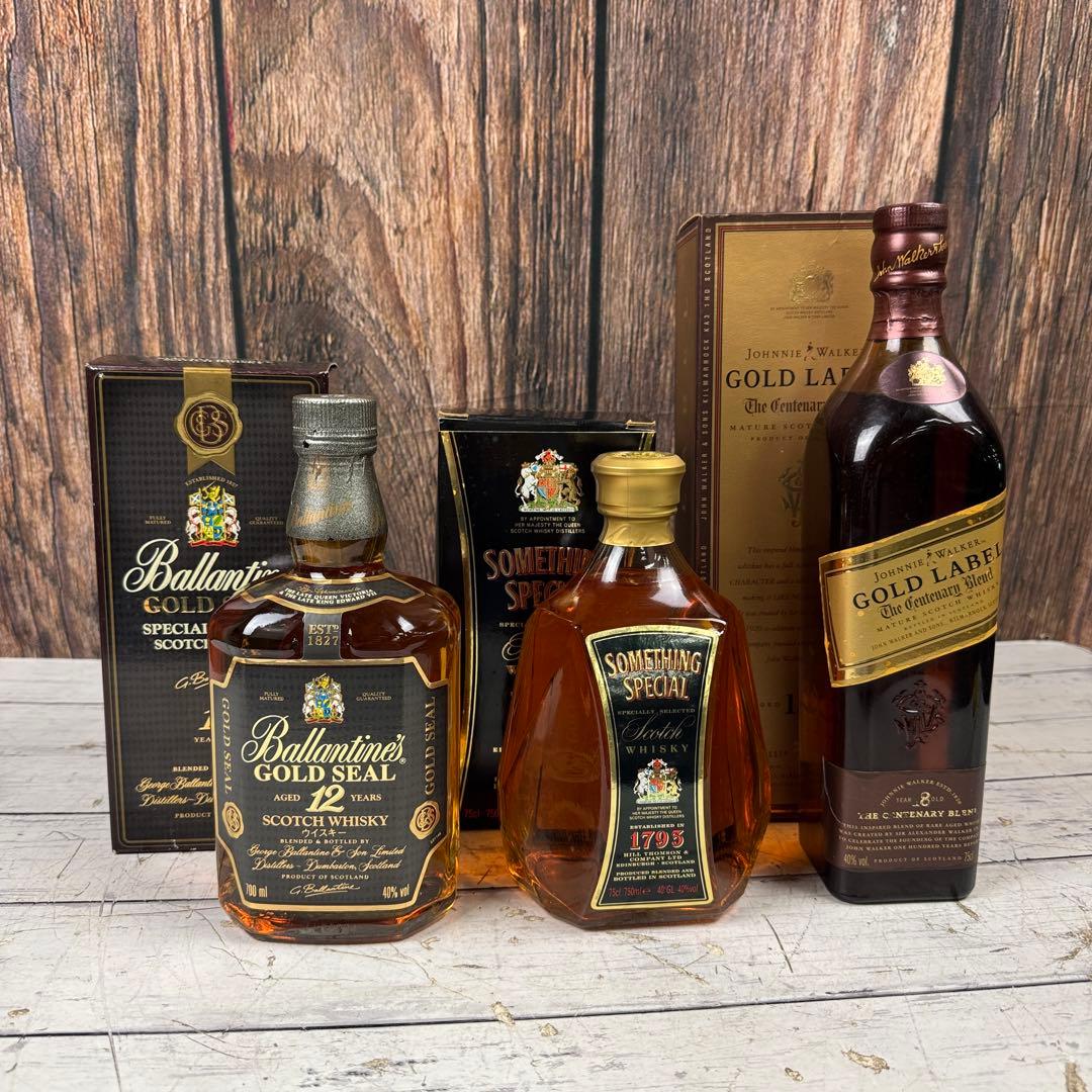 未開封 ウイスキーまとめ バランタイン サムシングスペシャル ゴールドラベル