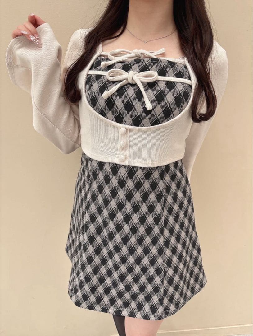 evelyn ♡ チェックセットOP