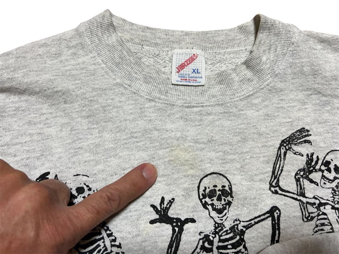 80s 90s USA製 “JERZEES” スカル
