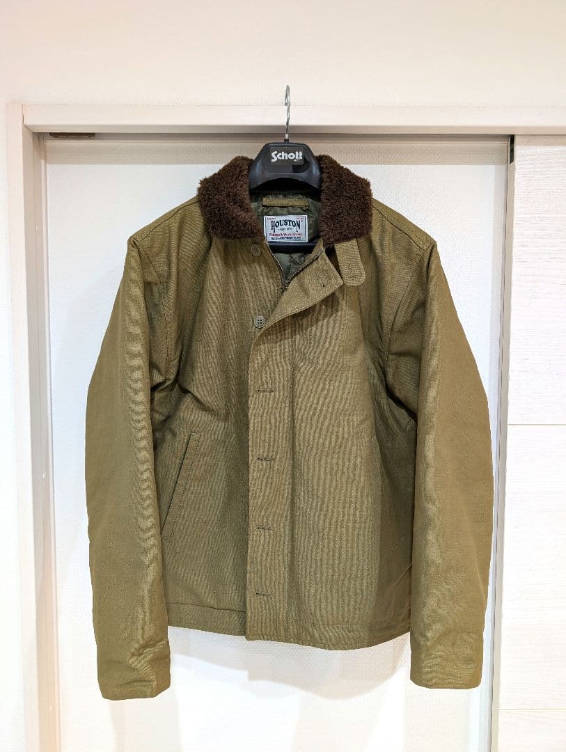 HOUSTON ボア襟　N-1 DECK JACKET　ヒューストンジャケット