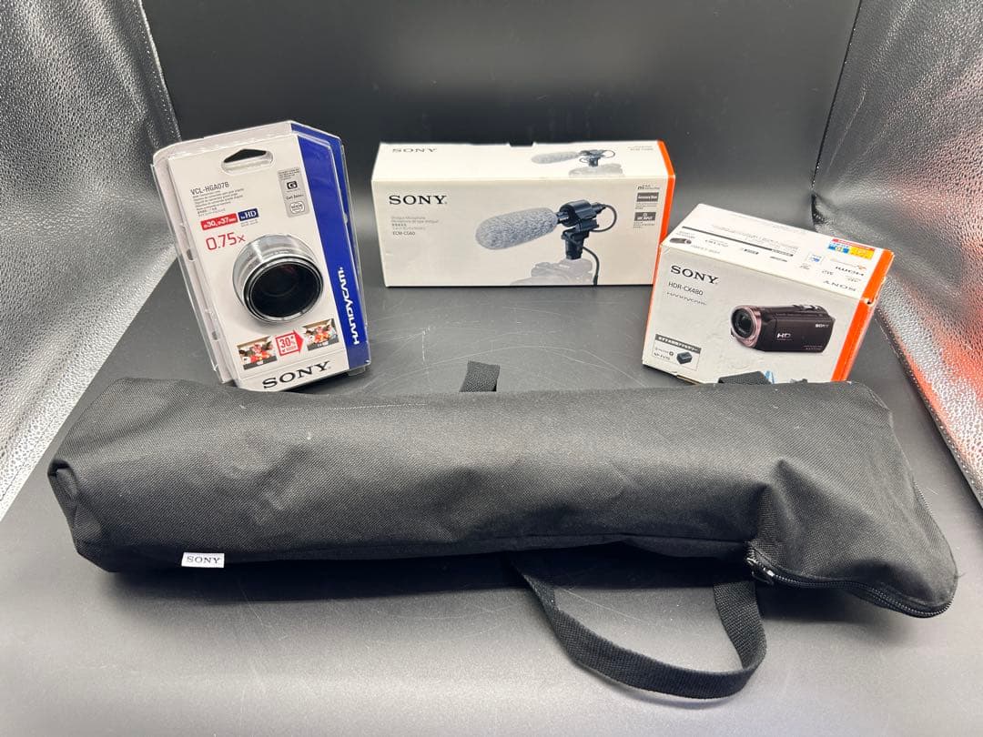 SONYビデオカメラ HDR-CX480 付属オプション品付き使用回数5回未満