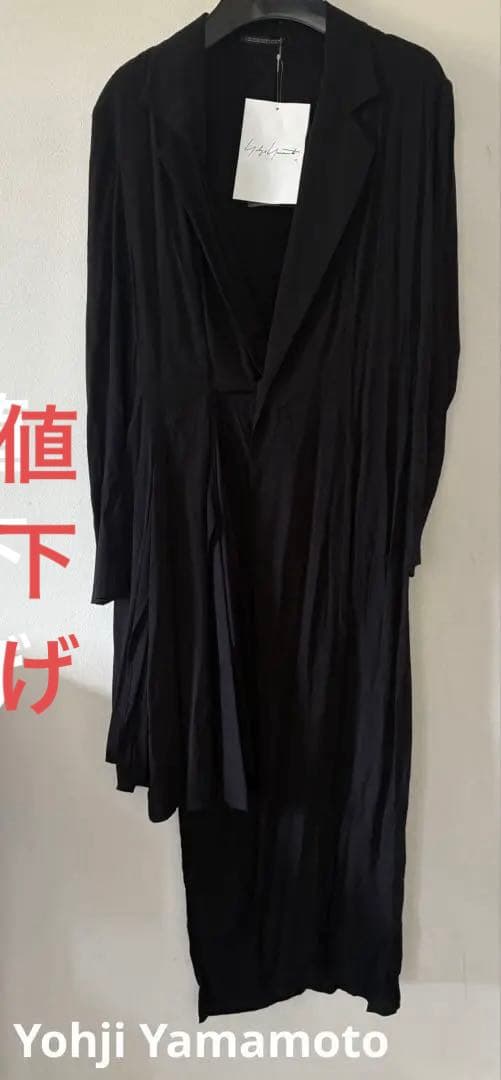Yohji Yamamotoアシンメトリー ロングジャケット　新品未使用タグ付