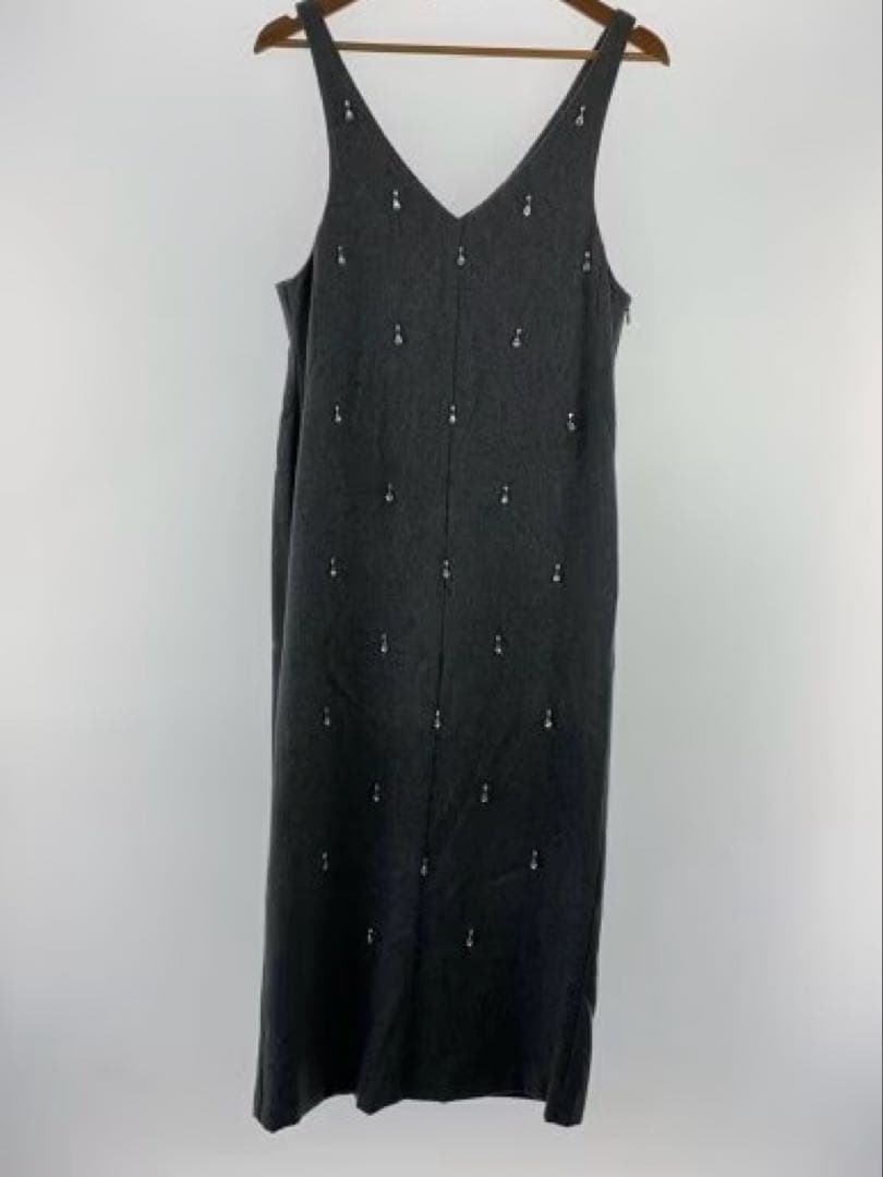 2601071 UND ELSA BIJOU WOOL DRESS グレー M