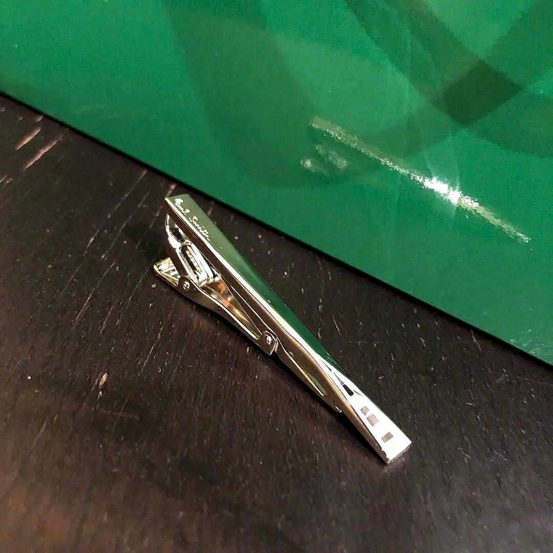 ☆新品未使用☆ Paul Smith シルバー ネクタイピン+ショップバッグ